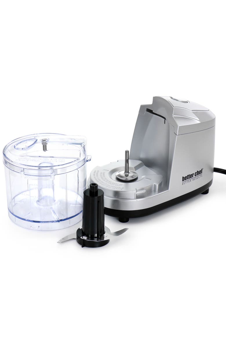 Better Chef 1.5 Cup Safety Lock Compact Chopper in Silver, Alternate, color, Silver