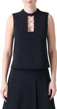 Akris punto Ring Yoke Virgin Wool Top