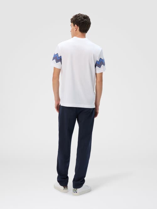 Missoni T-shirt With Maxi Chevron Insert In White