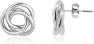 The Lovery Fine Jewelry Loopy Knot Stud Earrings