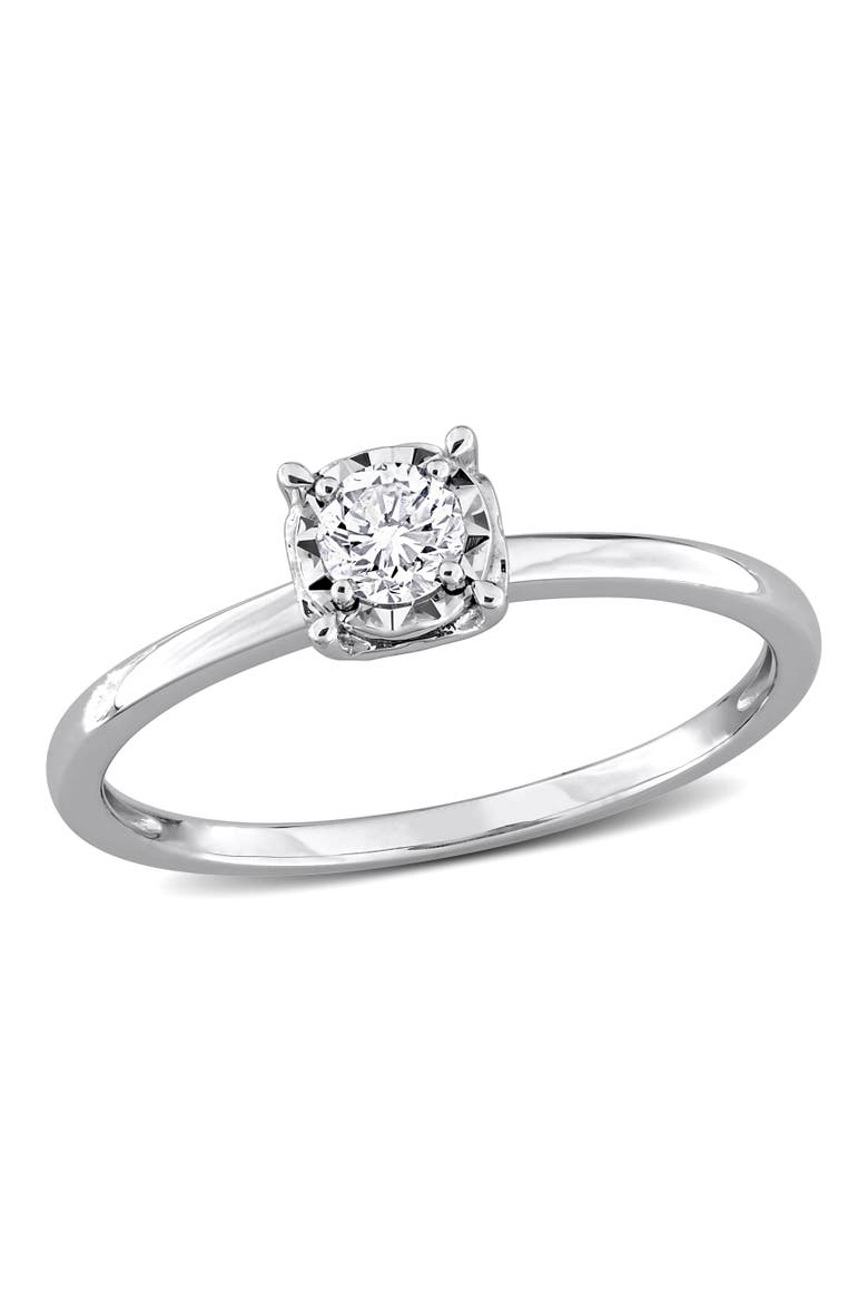 1/5 CTW Lab Grown Diamond Engagement Ring 14k, Main, color, White Gold