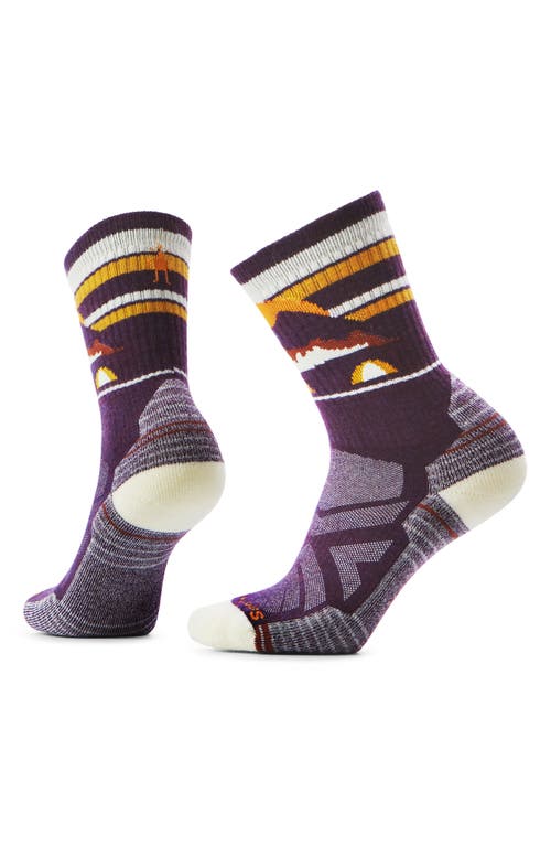 Smartwool Mountain Moon Hike Light Cushion Crew Socks In Multi