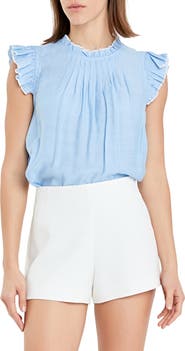 English Factory Flutter Sleeve Top