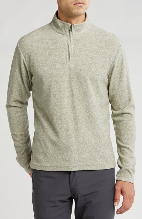 Heather Chenille Quarter Zip Pullover