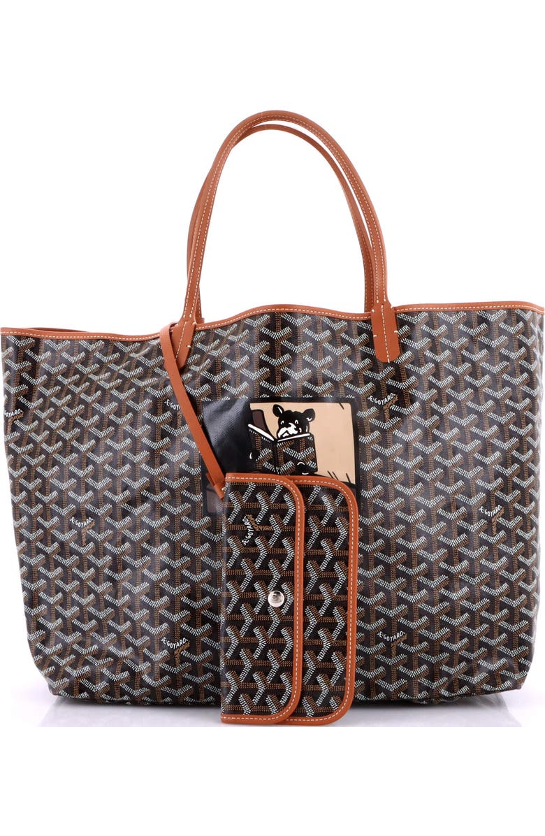 Pre-Owned Goyard Saint Louis Tote Printed Coated Canvas GM, Alternate, color, Print