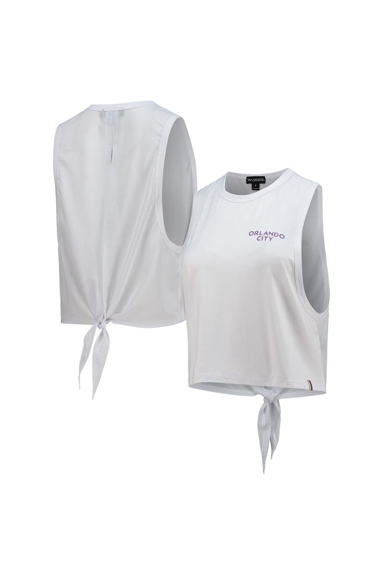 Women's The Wild Collective White Orlando City SC Twist Back Tank Top, Main, color, White