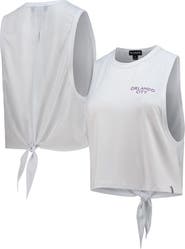 THE WILD COLLECTIVE Women's The Wild Collective White Orlando City SC Twist Back Tank Top