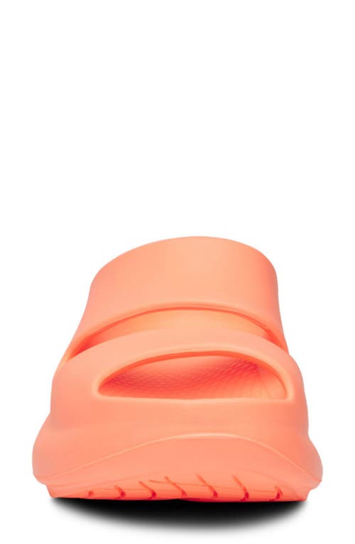 Oofos Ooyea Slide Sandal In Yellow