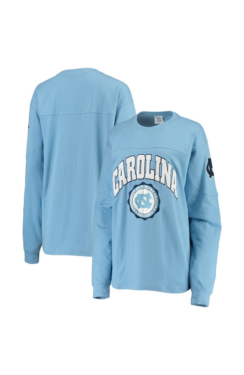 PRESSBOX Women's Carolina Blue North Carolina Tar Heels Edith Long Sleeve T-Shirt, Main, color, 