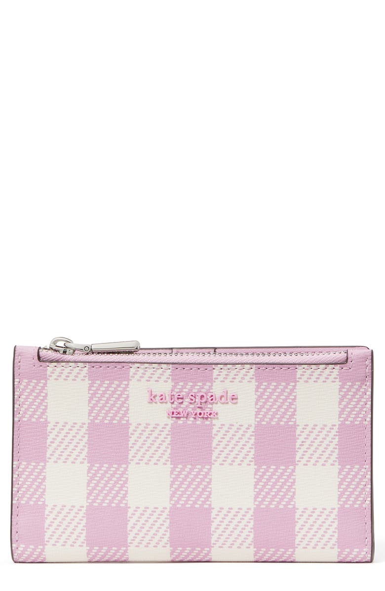 Kate Spade New York morgan gingham field wallet, Main, color,