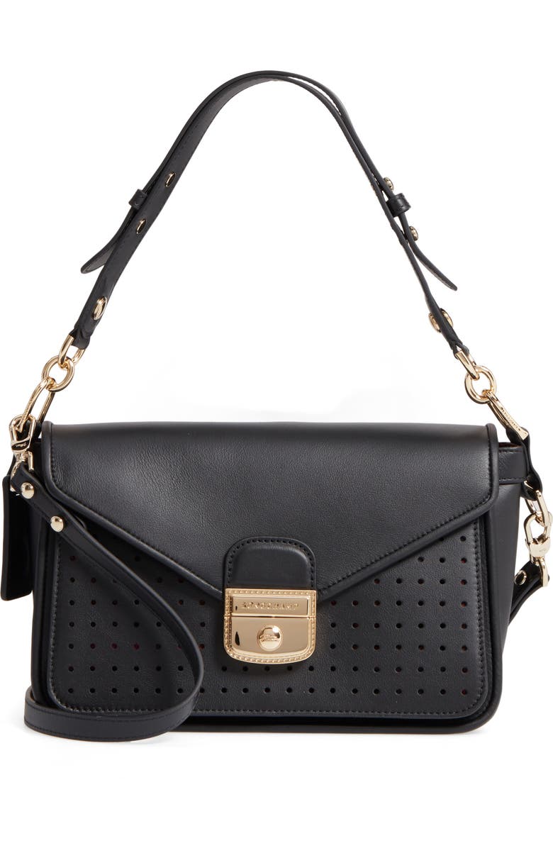 Longchamp Mademoiselle Calfskin Leather Crossbody Bag, Main, color,