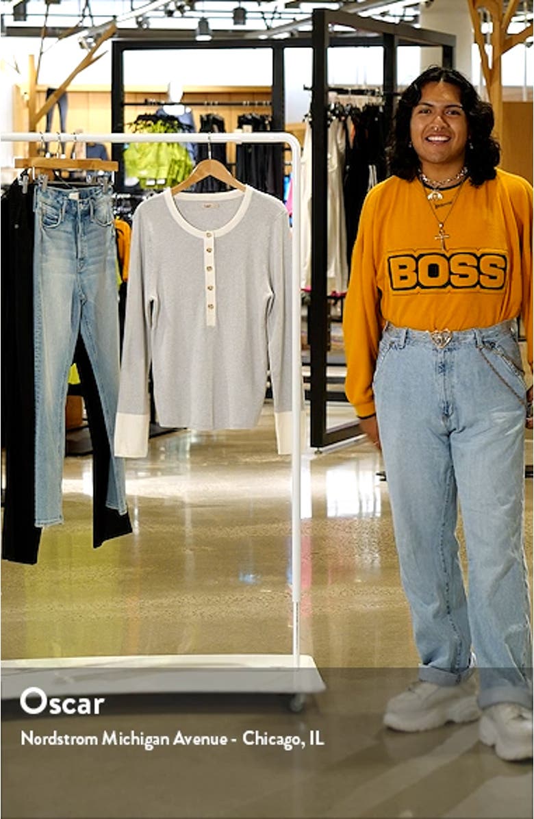 Mikki Organic Cotton & Cashmere Henley Sweater, sales video thumbnail