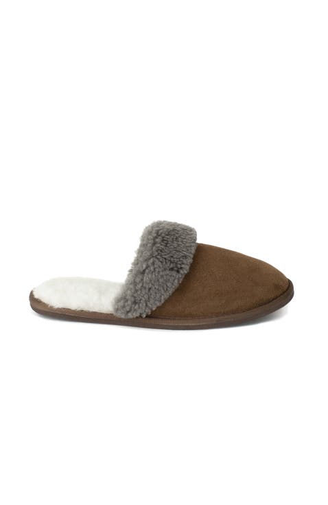 British Shearling Mules