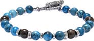 EYE CANDY LOS ANGELES Men's Sebastian Agate Beaded Bracelet