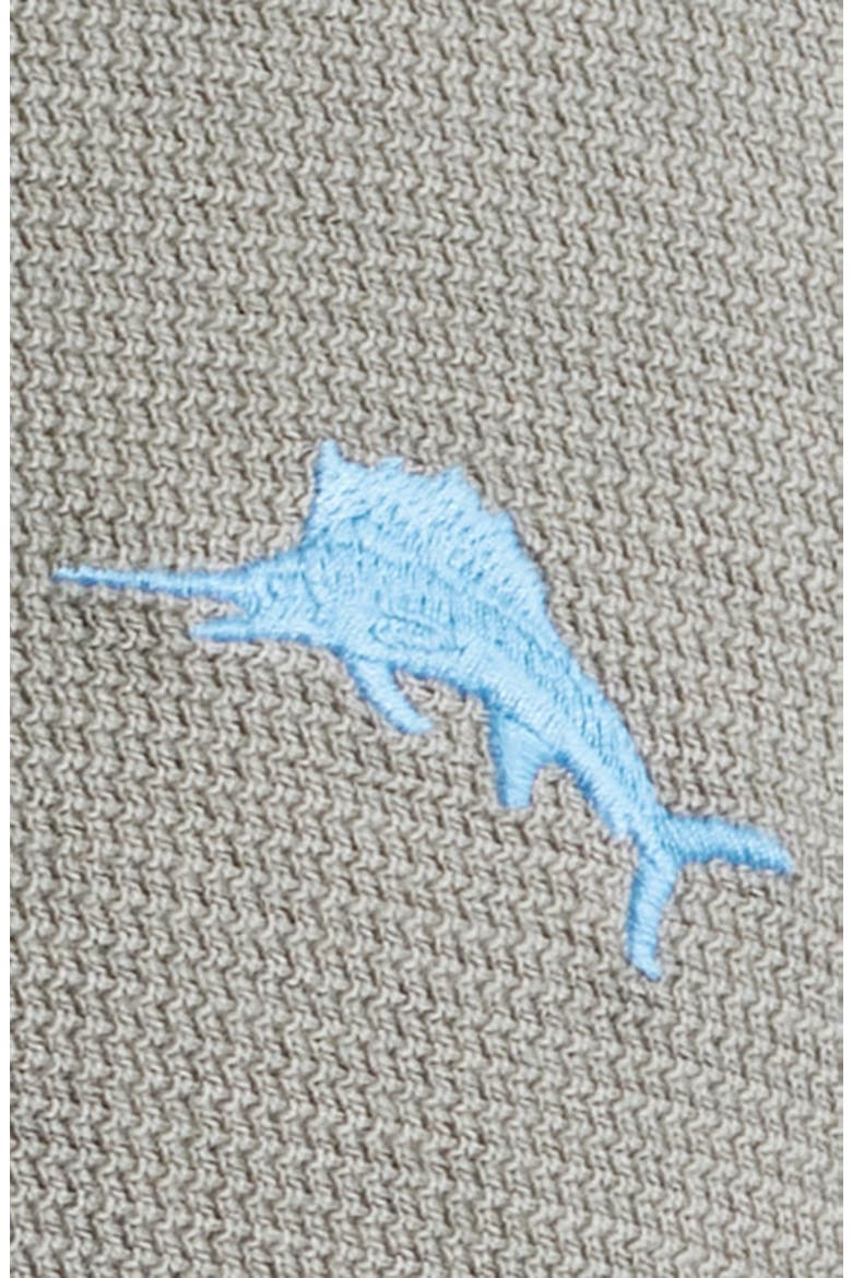 Montego Bay Textured Cotton & Lyocell Half Zip Pullover, Alternate, color, SHADOW