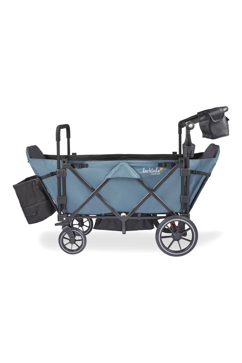 caravan Quad Stroller Wagon, Alternate, color, SEAFORD BLUE