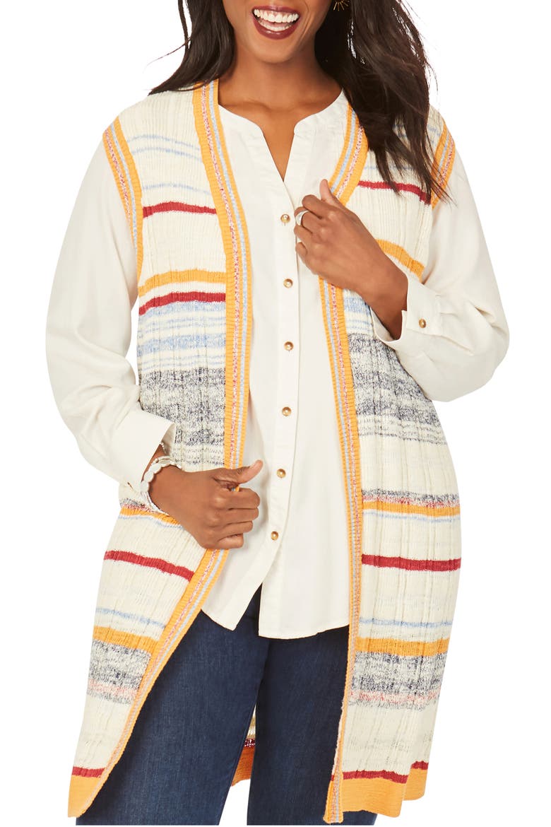 Nico Stripe Sweater Vest, Main, color, MULTI