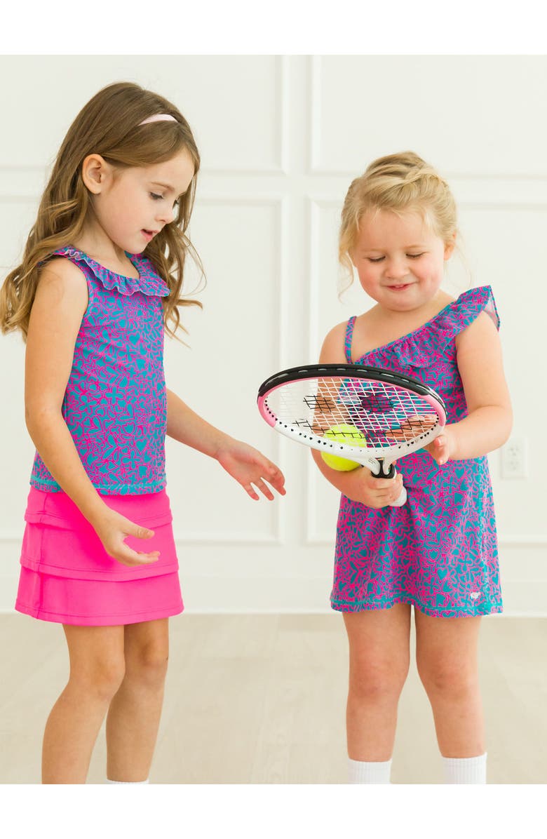 RuffleButts Girls Active Tennis Dress and Bike Short Set, Alternate, color, 