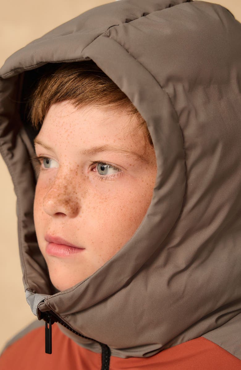 NEXT Kids
 Colorblock Hooded Puffer Jacket, Main, color, 