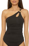 Soluna Sun Goddess One-Shoulder Cutout Tankini Top