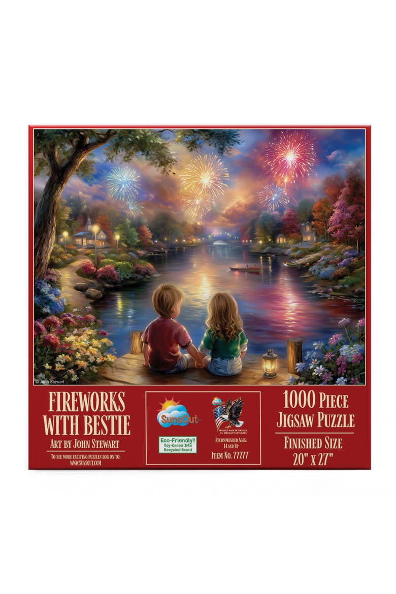 Fireworks with Bestie 1000 piece Jigsaw Puzzle for Adults, Alternate, color, Multicolor