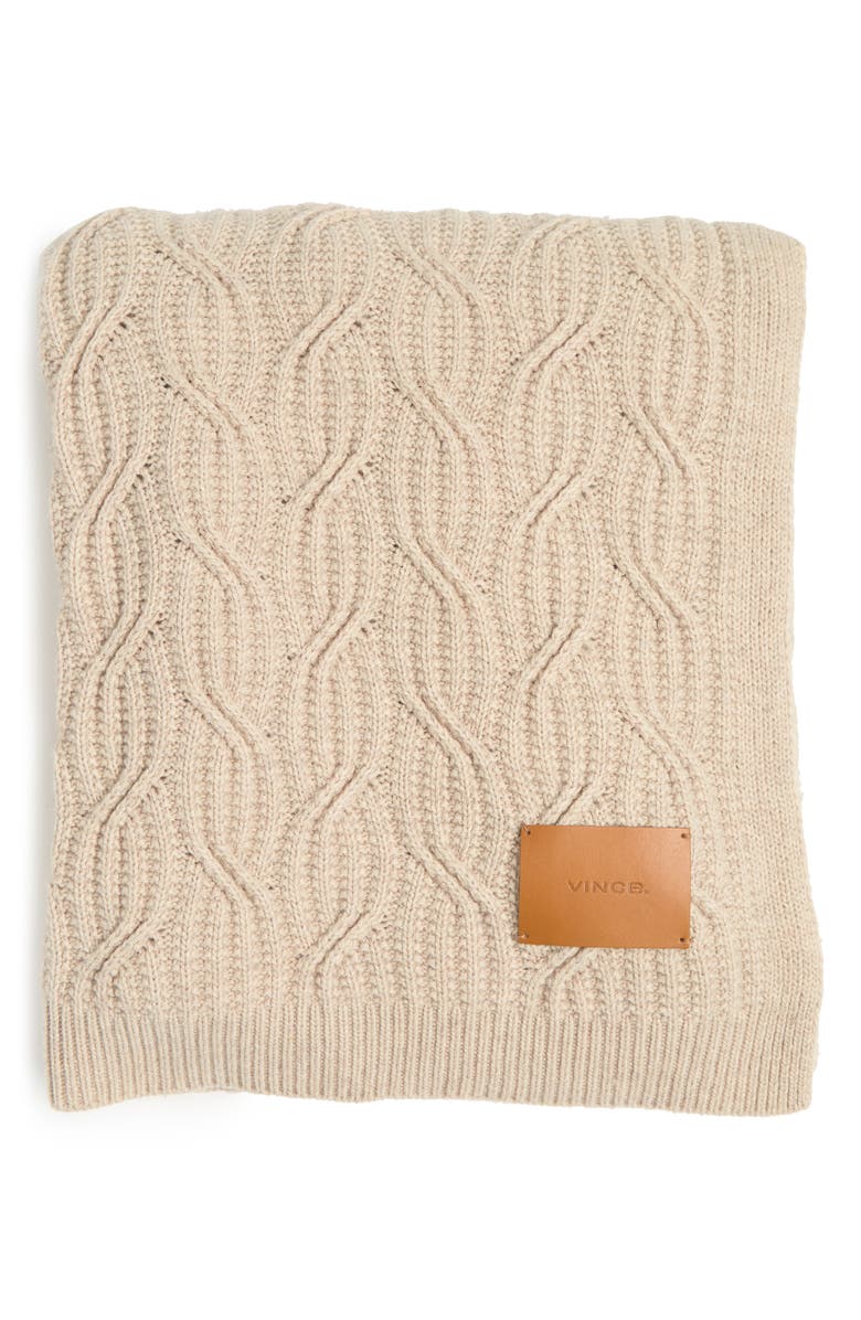 Vince Cable Knit Throw, Main, color, 