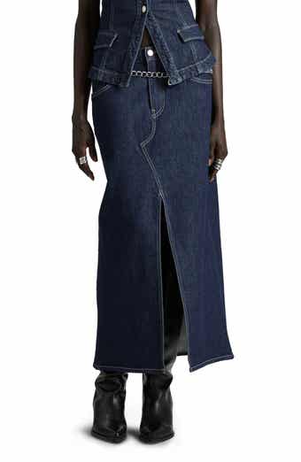 & Other Stories Denim Midi Skirt