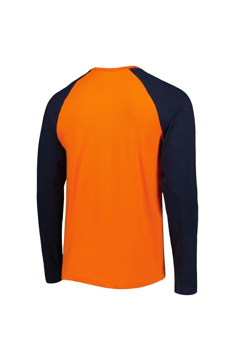 New Era Men's New Era Orange Chicago Bears Throwback Raglan Long Sleeve T-Shirt, Alternate, color, Orange