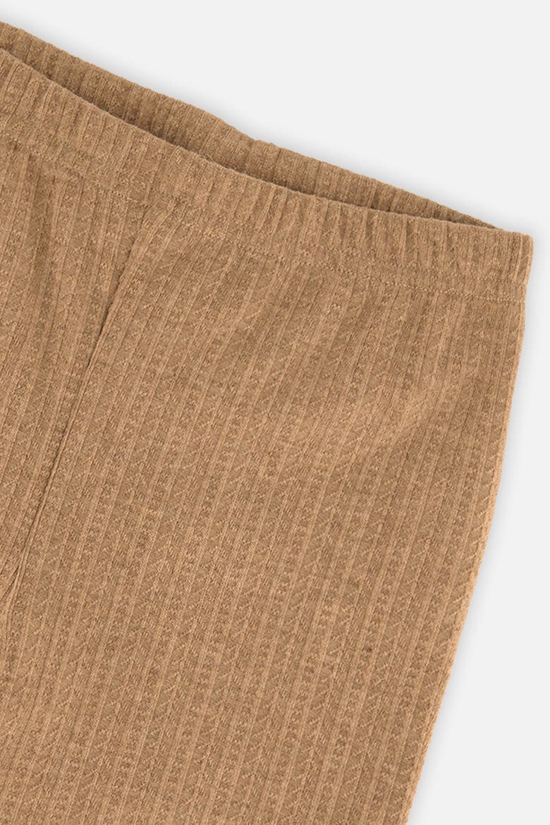 Jacquard Chevron Elastic Waist Leggings, Alternate, color, Brown