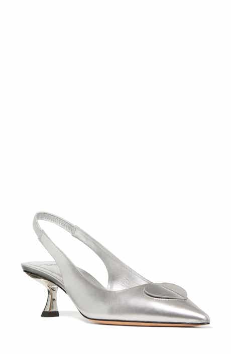 Kate Spade New York lover metallic leather slingback pump