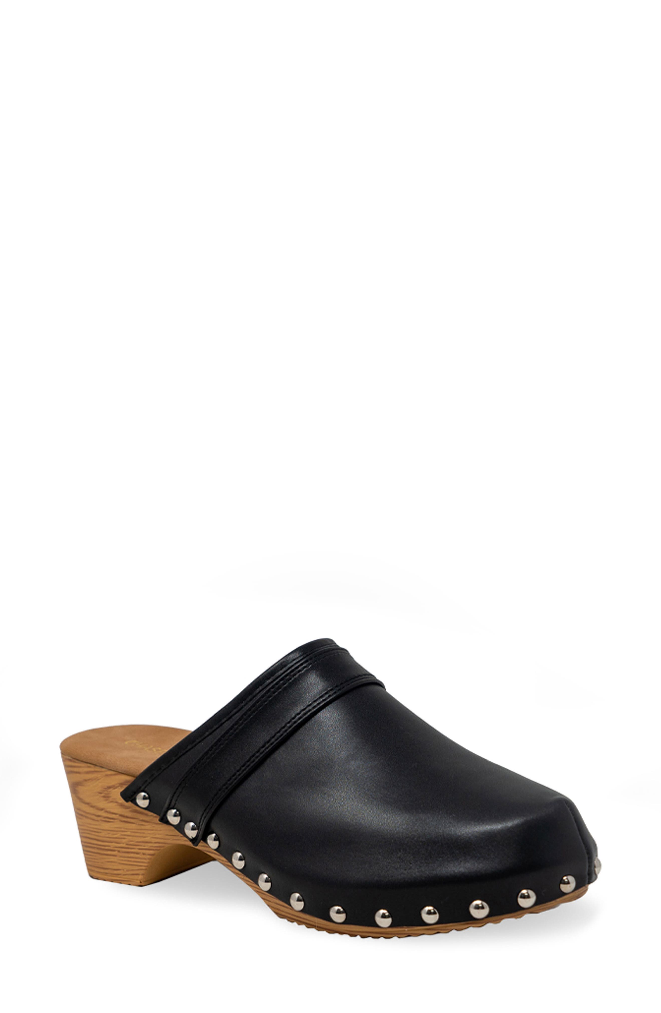 CHASE AND CHLOE Mignon Clog, Main, color, Black Pu