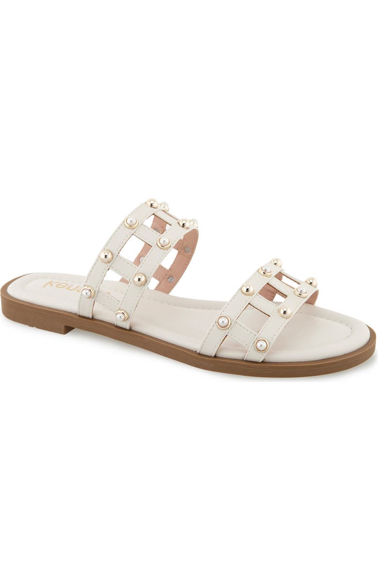 Kensie Malory Slide Sandal, Main, color, Off White