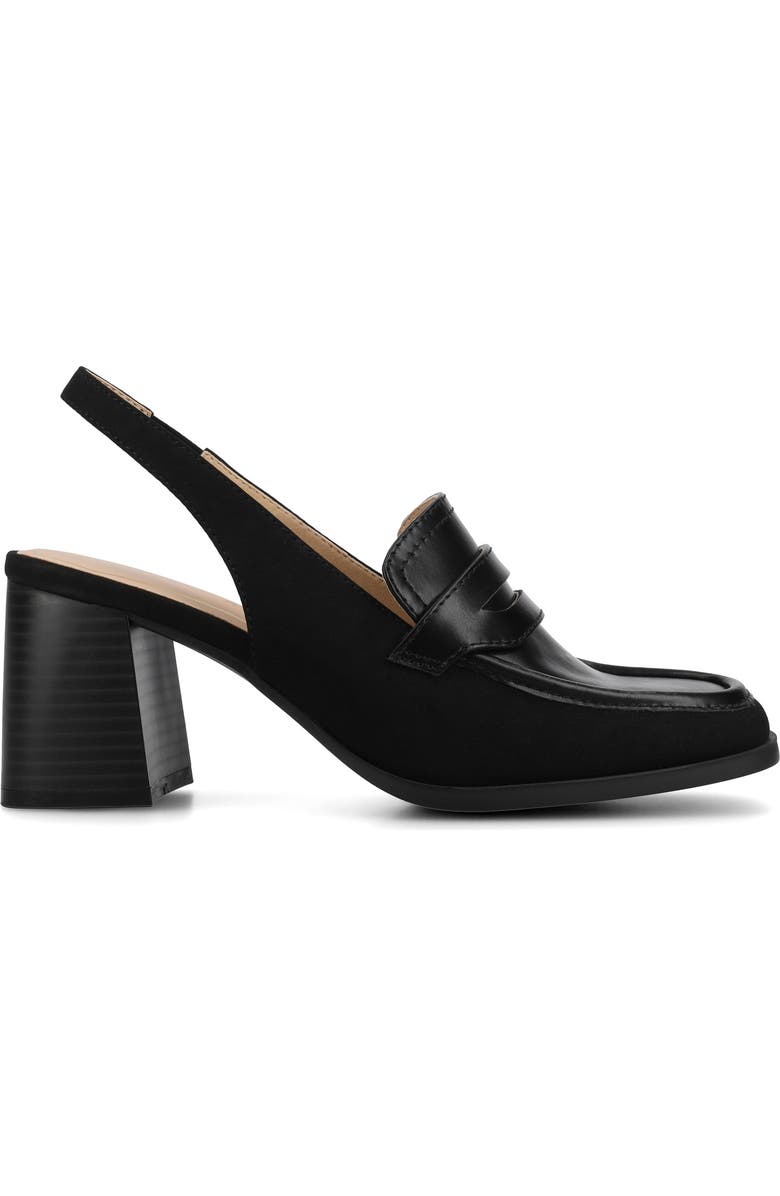 Journee Collection Henrika Slingback Pump, Alternate, color, Black