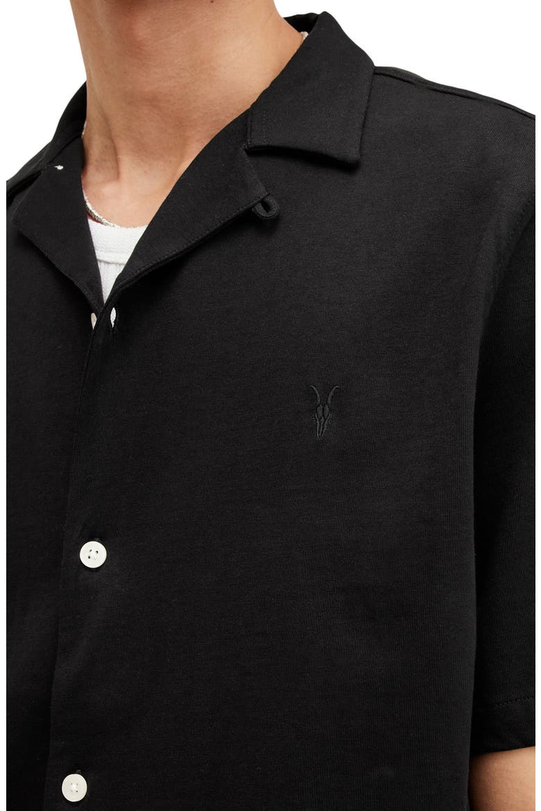 Hudson Camp Shirt, Alternate, color, BLACK