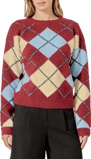 English Factory Argyle Sweater