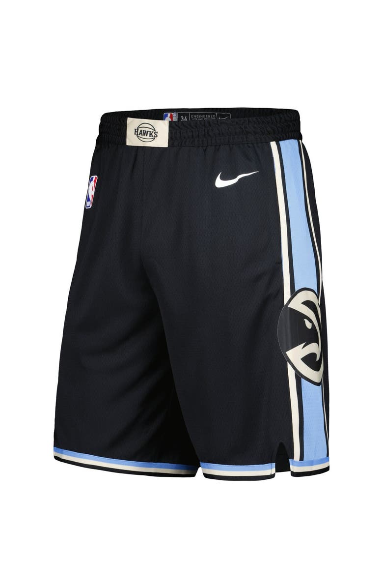 Nike Men's Nike  Black Atlanta Hawks 2023/24 City Edition Swingman Shorts, Alternate, color, 