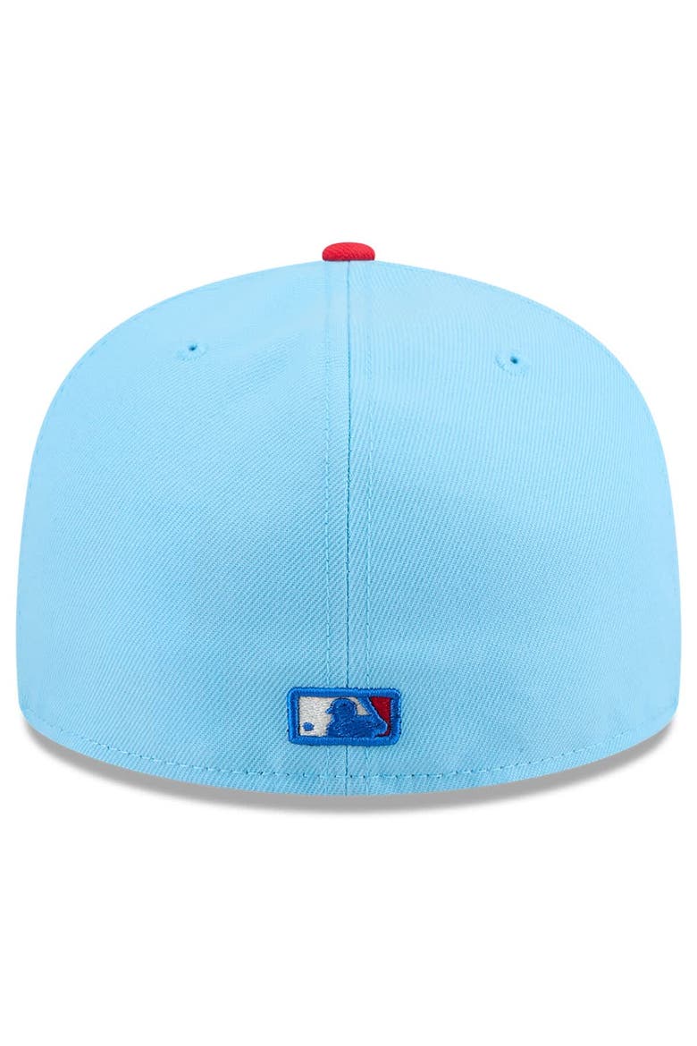 Men's New Era Light Blue/Red San Diego Padres 2025 Fourth of July 59FIFTY Fitted Hat, Alternate, color, Light Blue