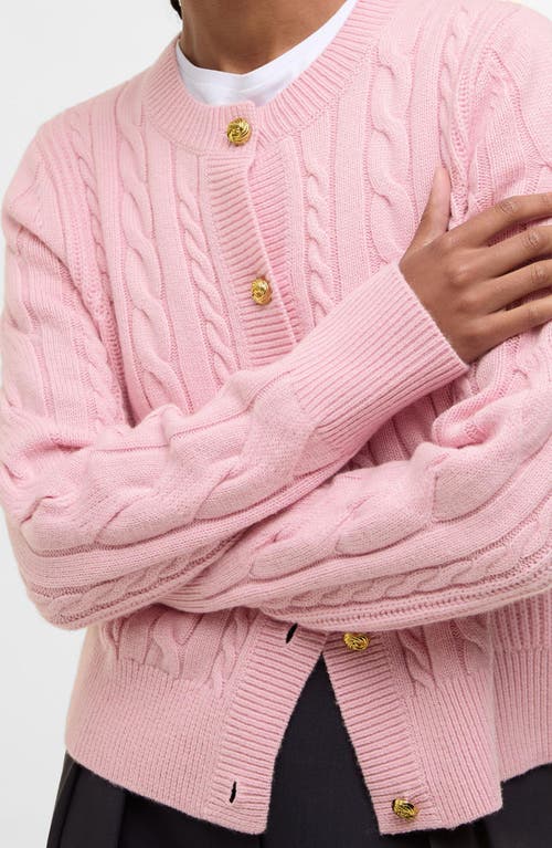 Barbour Elina Knitted Cardigan In Pink