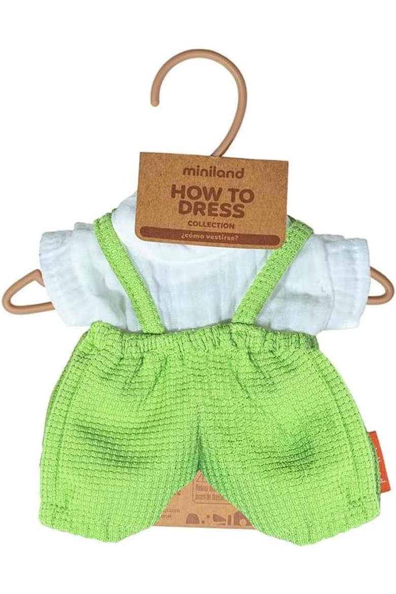 Doll Outfit for 8 1/4 inch Dolls, Alternate, color, Green Multi