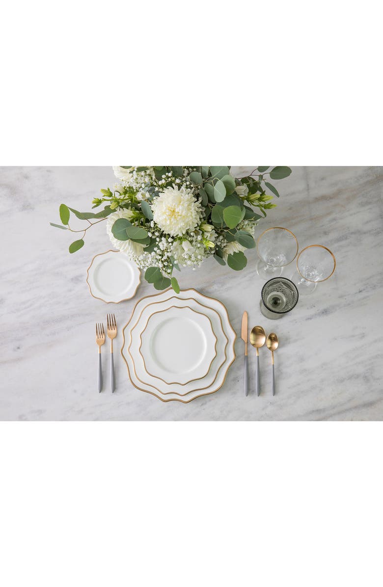 Fortessa Debutante Set of 6 Goblet Glasses, Alternate, color, Smoke Gray