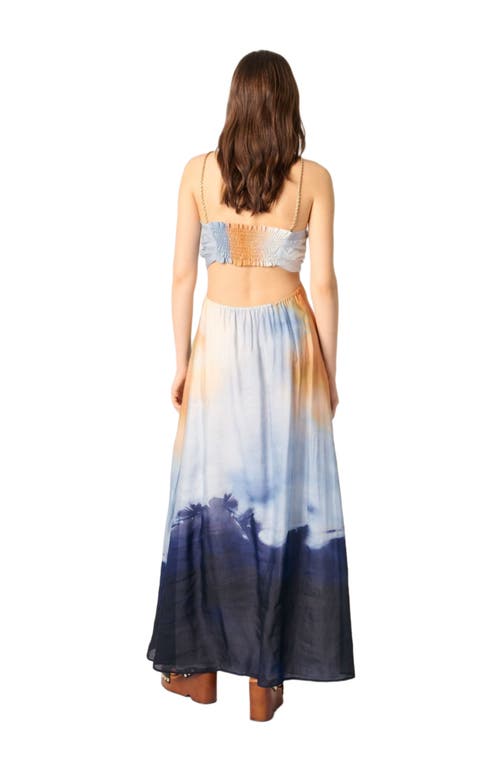 MAJE MAJE TIE-DYE MAXI DRESS