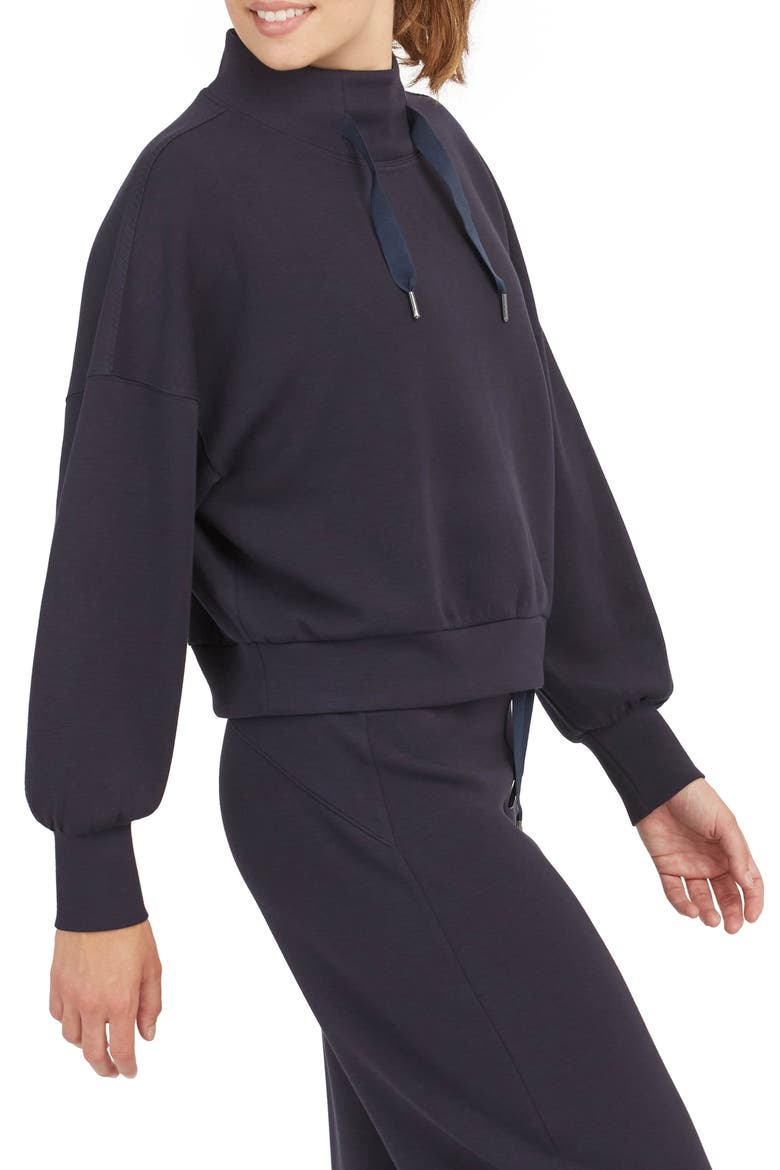 AirLuxe At the Hip Pullover, Alternate, color, CLASSIC NAVY