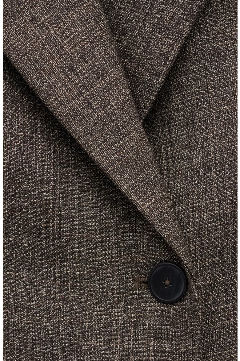 Herringbone Double Breasted Blazer, Alternate, color, CHOCOLATE