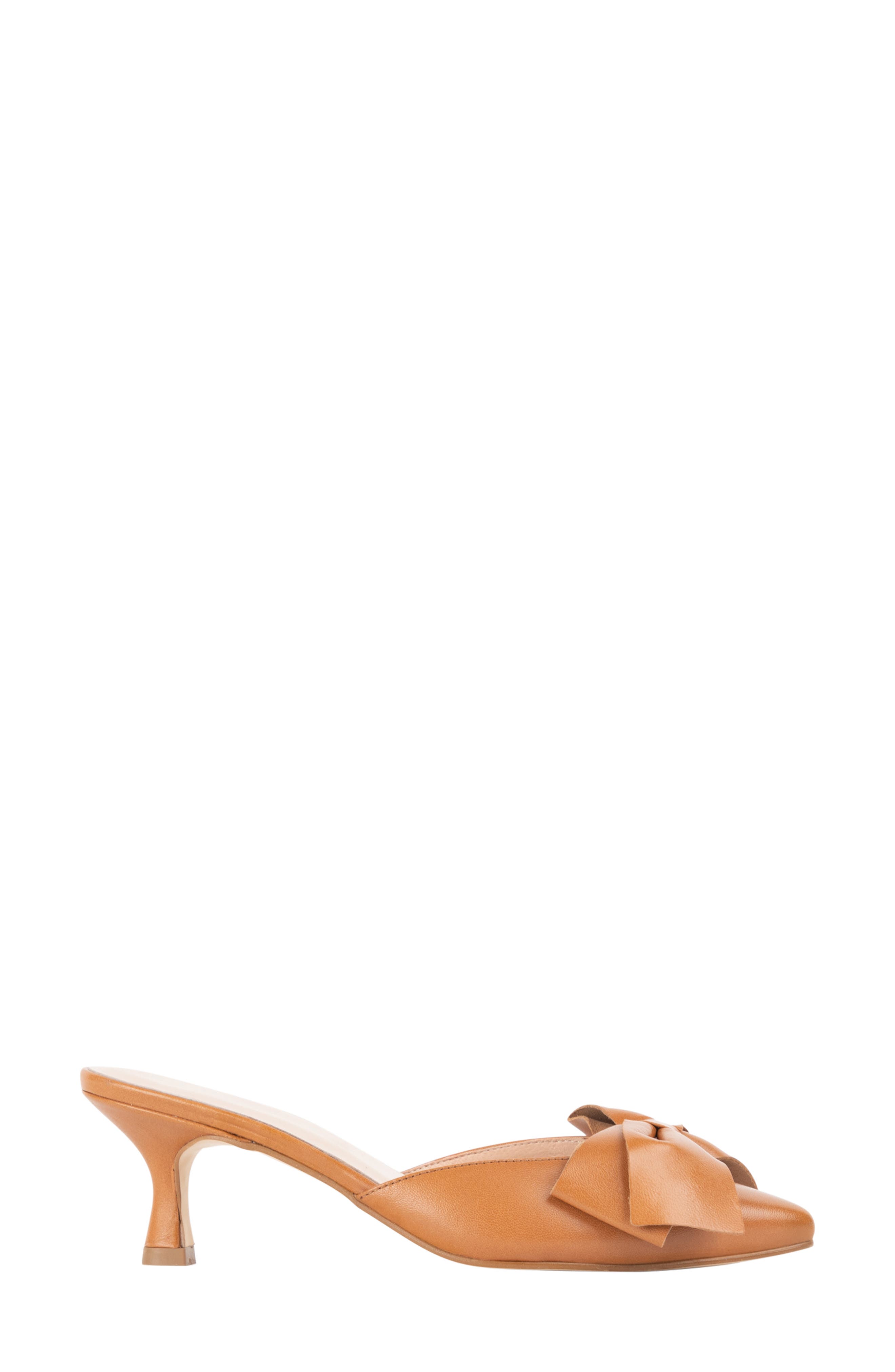 patricia green Malibu Kitten Heel Mule, Alternate, color, Cognac