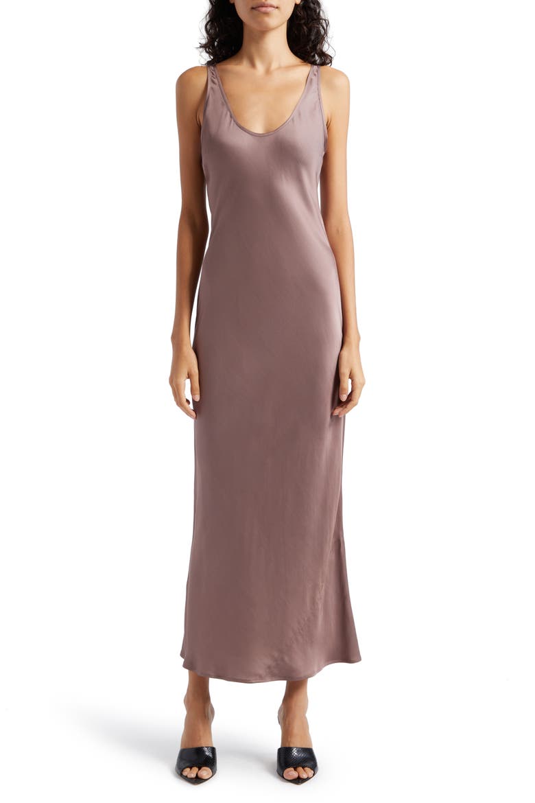 l'agence akiya satin maxi dress L'AGENCE Akiya Tank Dress