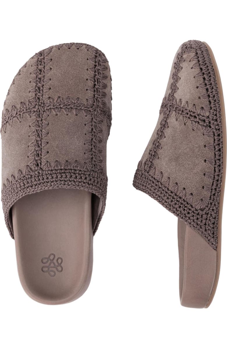 The Sak Bolinas Suede Clog Shoe, Alternate, color, Mushroom Suede Patch