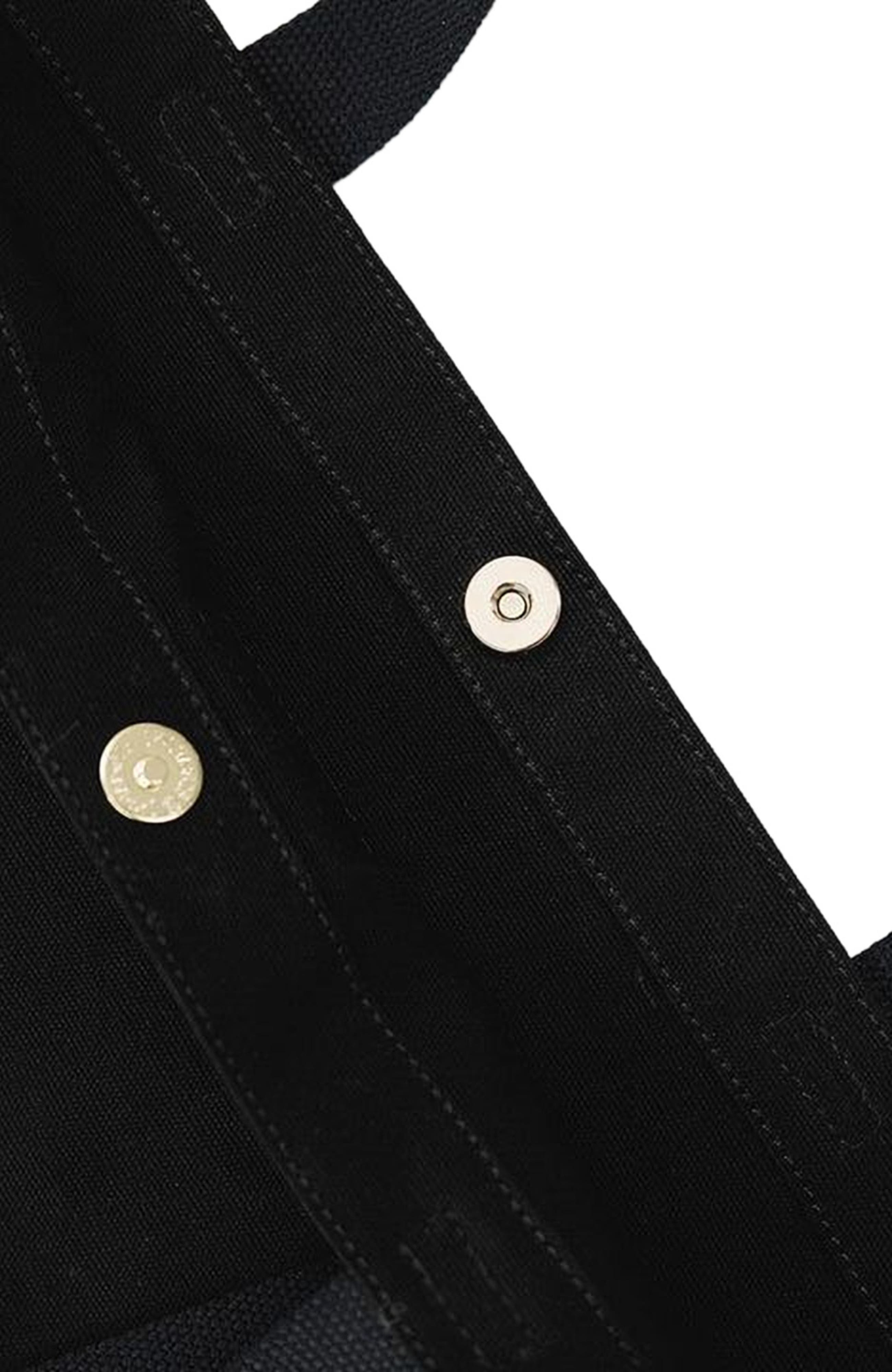 Gigi Pip Canvas Hat Carrying Tote, Alternate, color, Black