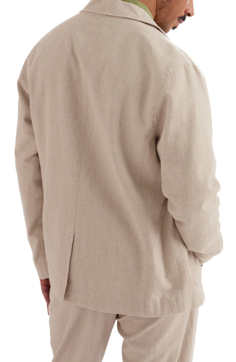 Seasalt Cornwall Messack Cotton & Linen Sport Coat, Alternate, color, Undyed Linen