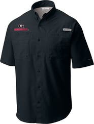 Columbia Men's Columbia Black Georgia Bulldogs Big & Tall Collegiate Tamiami Button-Down Shirt