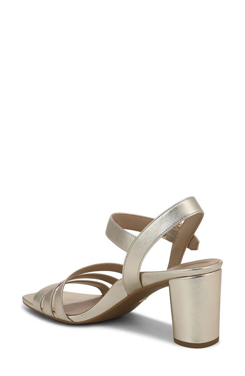 Vionic Nora Ankle Strap Sandal In Gold